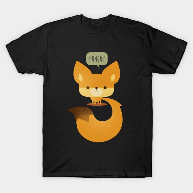 Little Furry Friends - Fox T-Shirt by LetterQ